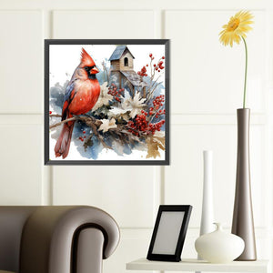 Nordic Cardinal 40*40CM(Canvas) Full Round Drill Diamond Painting