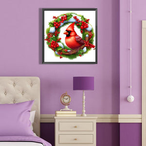 Nordic Cardinal 40*40CM(Canvas) Full Round Drill Diamond Painting