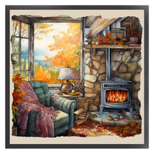 Load image into Gallery viewer, Corner Of The House (50*50CM) 11CT 3 Stamped Cross Stitch
