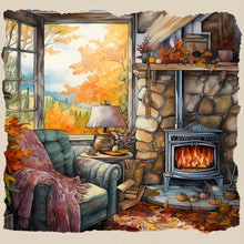 Load image into Gallery viewer, Corner Of The House (50*50CM) 11CT 3 Stamped Cross Stitch
