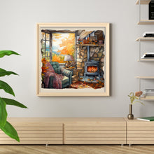 Load image into Gallery viewer, Corner Of The House (50*50CM) 11CT 3 Stamped Cross Stitch
