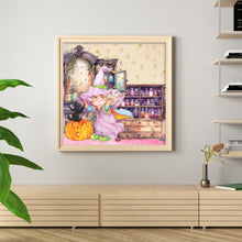 Load image into Gallery viewer, Witch Magic House (50*50CM) 11CT 3 Stamped Cross Stitch
