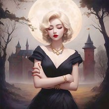 Load image into Gallery viewer, Short Blonde Beauty (50*50CM) 11CT 3 Stamped Cross Stitch
