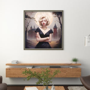Short Blonde Beauty (50*50CM) 11CT 3 Stamped Cross Stitch
