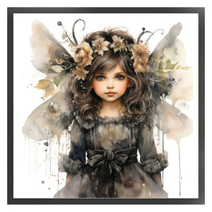 Butterfly Girl (50*50CM) 11CT 3 Stamped Cross Stitch