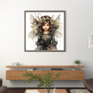 Butterfly Girl (50*50CM) 11CT 3 Stamped Cross Stitch