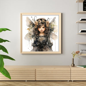Butterfly Girl (50*50CM) 11CT 3 Stamped Cross Stitch