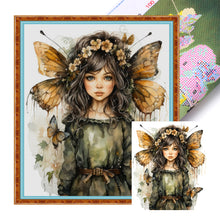 Load image into Gallery viewer, Butterfly Girl (50*55CM) 11CT 3 Stamped Cross Stitch
