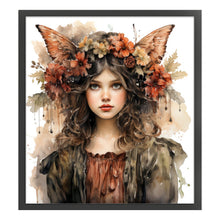 Load image into Gallery viewer, Butterfly Girl (50*55CM) 11CT 3 Stamped Cross Stitch
