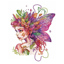 Load image into Gallery viewer, Butterfly Elf 30*40CM Partial Special Shaped Drill Diamond Painting
