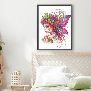 Butterfly Elf 30*40CM Partial Special Shaped Drill Diamond Painting