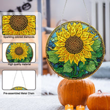 Load image into Gallery viewer, Suncatcher Double Sided Diamond Painting Hanging Decor (Sunflower #7)
