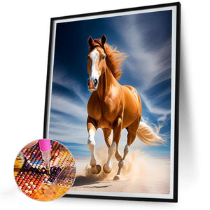 Horse 30*40CM Full Round Drill Diamond Painting