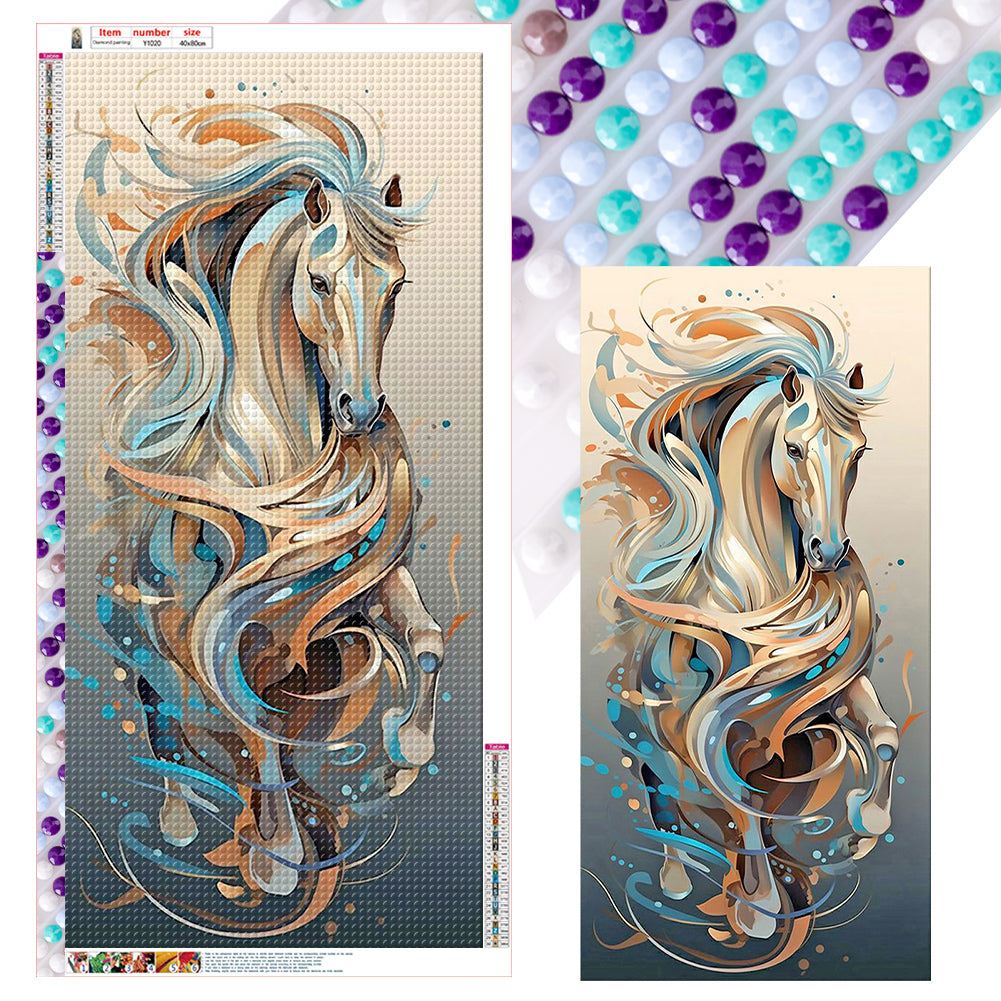 Art Horse 40*80CM Full Round Drill Diamond Painting