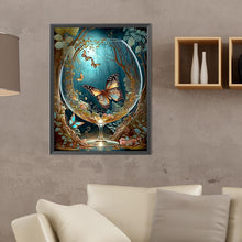 Load image into Gallery viewer, Butterfly In Cup 30*40CM Full Round Drill Diamond Painting
