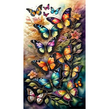 Load image into Gallery viewer, Butterfly 40*70CM Full Round Drill Diamond Painting
