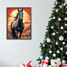 Load image into Gallery viewer, Wild Horse At Sunset 30*40CM Full Round Drill Diamond Painting
