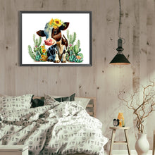 Load image into Gallery viewer, Sunflower Calf 40*30CM Full Round Drill Diamond Painting
