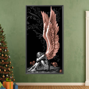 Injured Angel Girl 40*75CM Full Round Drill Diamond Painting