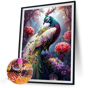 Peacock 40*55CM Full Round Drill Diamond Painting