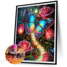 Load image into Gallery viewer, Fantasy Rose Butterfly 50*65CM Full Round Drill Diamond Painting
