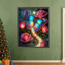 Load image into Gallery viewer, Fantasy Rose Butterfly 50*65CM Full Round Drill Diamond Painting

