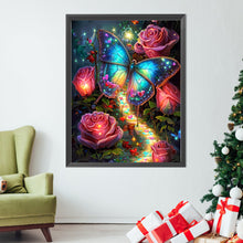 Load image into Gallery viewer, Fantasy Rose Butterfly 50*65CM Full Round Drill Diamond Painting
