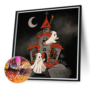 Ghost Castle 40*40CM Full Round Drill Diamond Painting