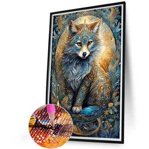 Black Wolf 40*60CM Full Round Drill Diamond Painting