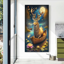 Load image into Gallery viewer, Deer On The Boat 40*70CM Full Round Drill Diamond Painting
