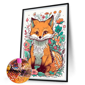 Fox 30*45CM Full Round Drill Diamond Painting