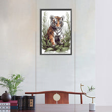 Load image into Gallery viewer, Tiger 30*45CM Full Round Drill Diamond Painting
