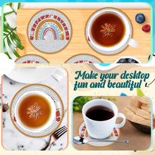 Load image into Gallery viewer, 8PCS Wood Special Shape Diamond Painting Coasters Kits (Love Rainbow Bridge)
