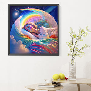 Sweet Dreams Angel 30*30CM Full Round Drill Diamond Painting