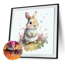 Load image into Gallery viewer, Rabbit And Flower 30*30CM Full Round Drill Diamond Painting
