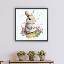 Load image into Gallery viewer, Rabbit And Flower 30*30CM Full Round Drill Diamond Painting
