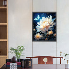 Load image into Gallery viewer, Butterfly And Glowing Flower 30*40CM Full Round Drill Diamond Painting
