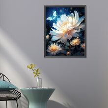 Load image into Gallery viewer, Butterfly And Glowing Flower 30*40CM Full Round Drill Diamond Painting
