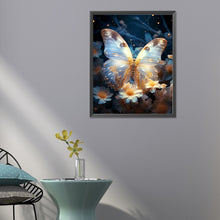 Load image into Gallery viewer, Butterfly And Glowing Flower 30*40CM Full Round Drill Diamond Painting
