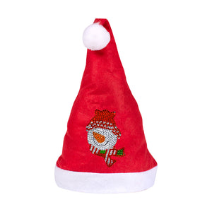 DIY Diamond Painting Christmas Hat Comfort Soft for Adults Unisex (Snowman #5)