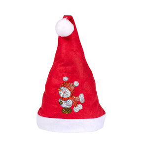 DIY Diamond Painting Christmas Hat Comfort Soft for Adults Unisex (Snowman #7)