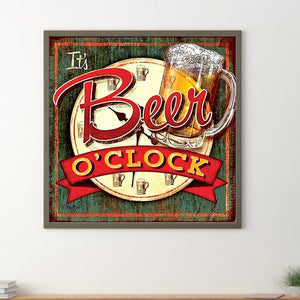 Beer Time 40*40CM Full Round Drill Diamond Painting