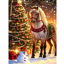 Load image into Gallery viewer, Christmas Horse 30*40CM Full Round Drill Diamond Painting
