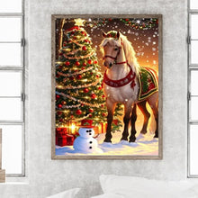 Load image into Gallery viewer, Christmas Horse 30*40CM Full Round Drill Diamond Painting
