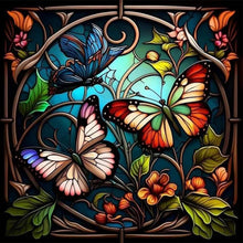 Load image into Gallery viewer, Butterfly 40*40CM Full Round Drill Diamond Painting
