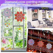 Load image into Gallery viewer, 3PCS Suncatcher Double Sided Diamond Painting Art Pendant (Datura)
