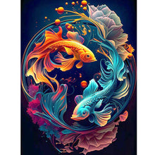 Load image into Gallery viewer, Goldfish Yin Yang Chart 30*40CM Full Round Drill Diamond Painting
