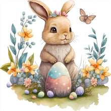Load image into Gallery viewer, Rabbit 30*30CM Full Round Drill Diamond Painting
