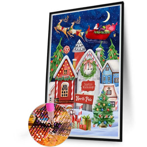 Christmas Jacket Rider 40*60CM Full Round Drill Diamond Painting