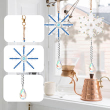 Load image into Gallery viewer, 6PCS Suncatcher Snowflake Diamond Drawing Hanging Ornament Diamond Art Pendant
